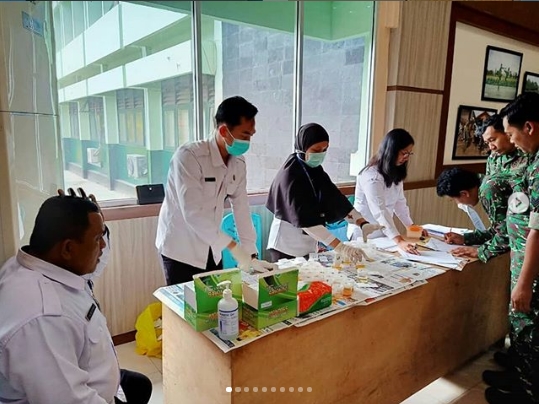 Sosialiasi Bahaya Narkoba dan Test Urine di Korem 102/Pjg