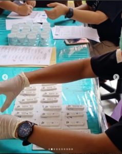 BNNP Kalimantan Tengah melakukan test urine di wilayah Kejaksaan Tinggi Kalimantan Tengah