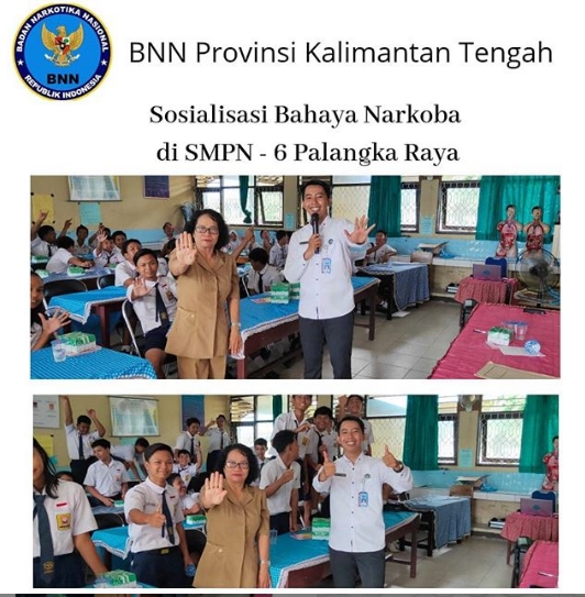 Sosialisasi Bahaya Narkoba di SMPN-6 Palangka Raya