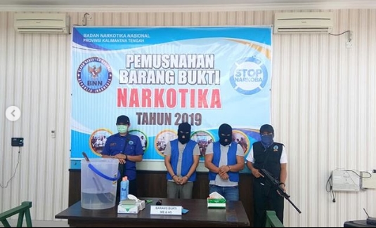 BNNP Kalteng Musnahkan 400 Gram Sabu