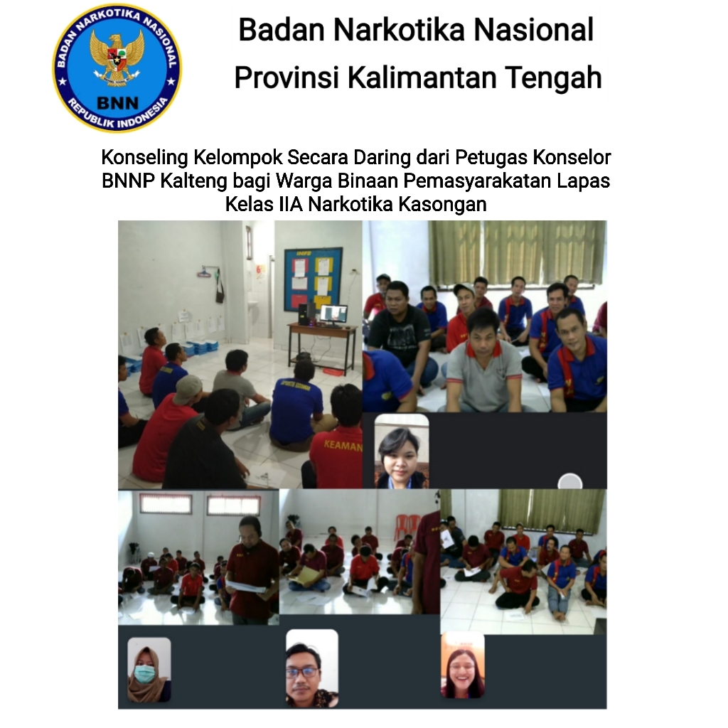 Kegiatan Konseling Konseling Individu Secara Daring bagi Warga Binaan Pemasyarakatan Lapas Klas IIA Narkotika Kasongan