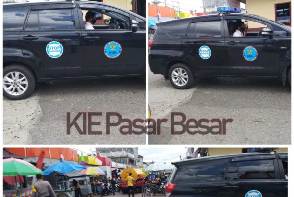 BNNP Kalteng melalui Bidang P2M melaksanakan KIE keliling di wilayah Kota Palangka Raya