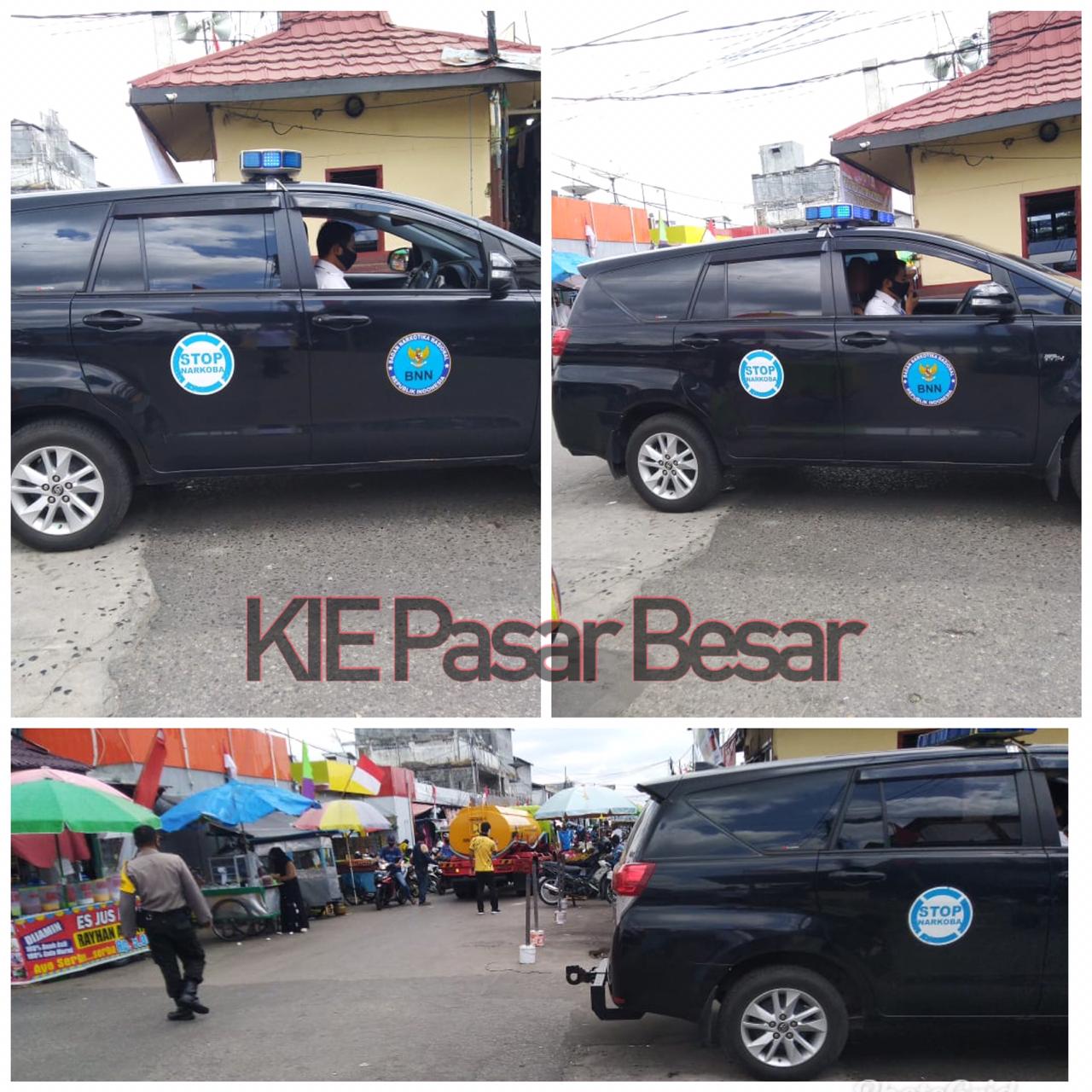 BNNP Kalteng melalui Bidang P2M melaksanakan KIE keliling di wilayah Kota Palangka Raya