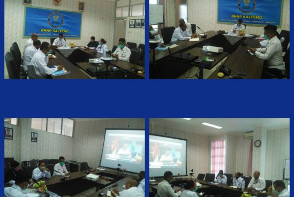 BNNP Kalteng mengikuti acara RAPIM Secara video conference