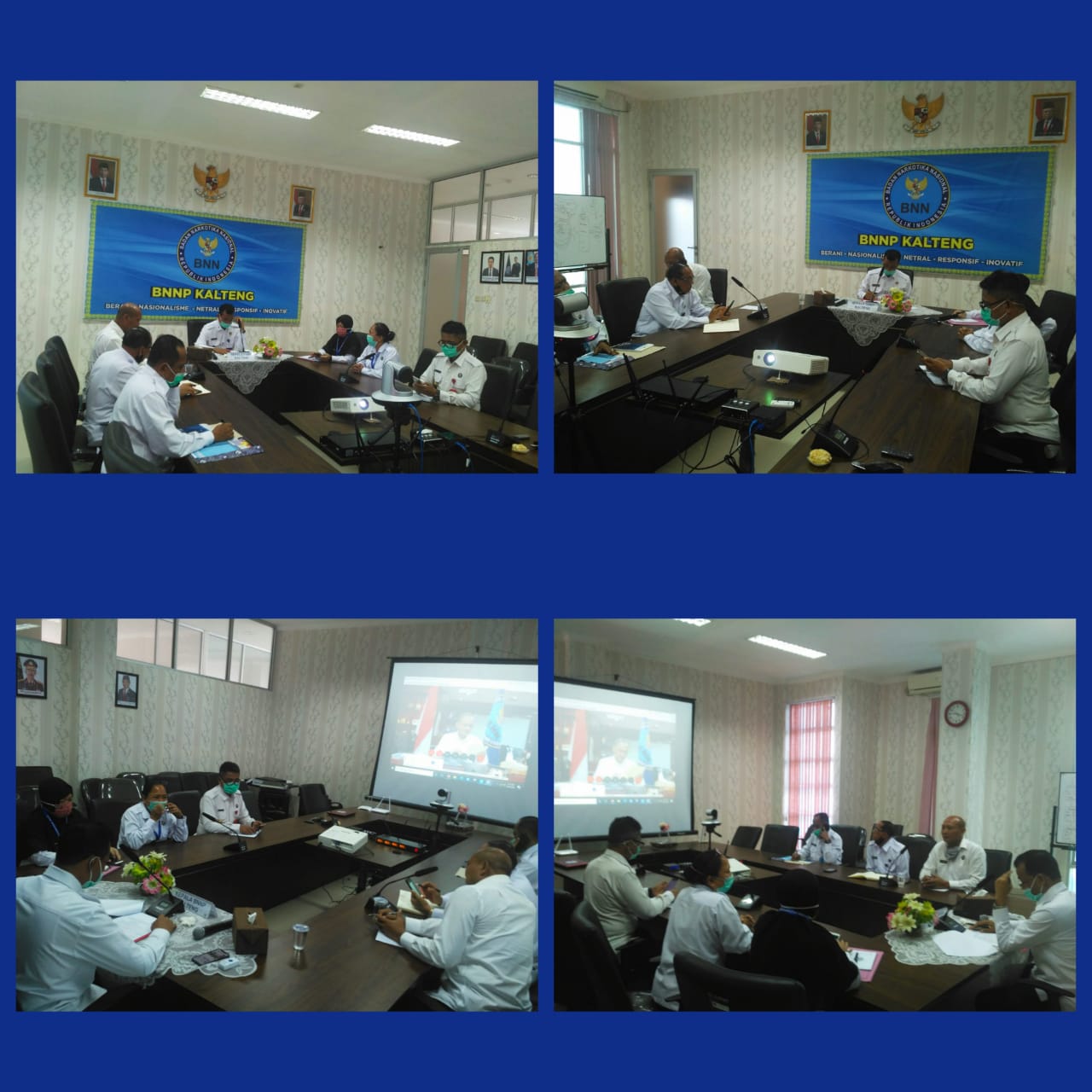 BNNP Kalteng mengikuti acara RAPIM Secara video conference