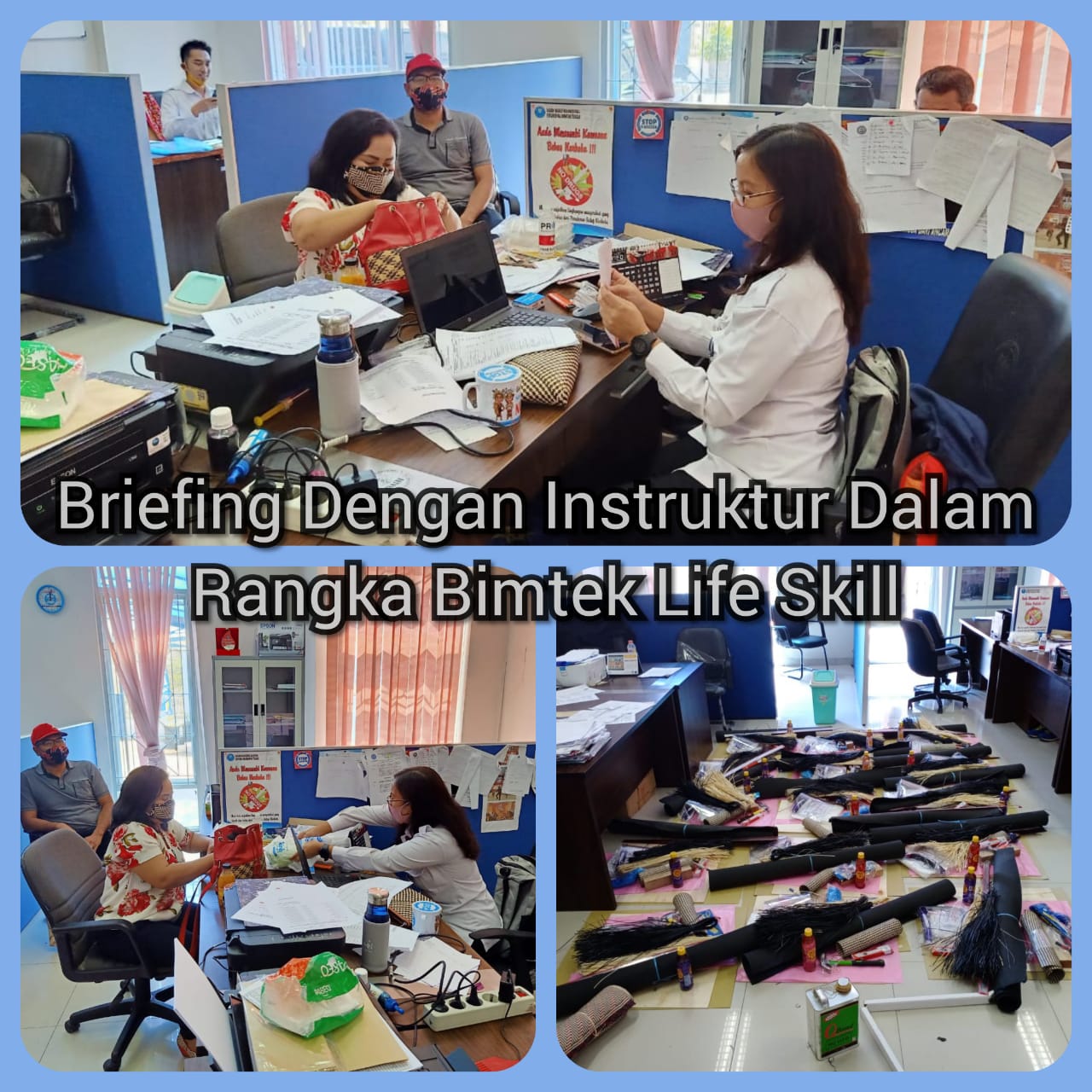 BNNP Kalteng Melalui Bidang P2M Melaksanakan Briefing dengan instruktur persiapan Pelaksanaan Bimtek lifeskill bagi Masyarakat Rawan Narkoba