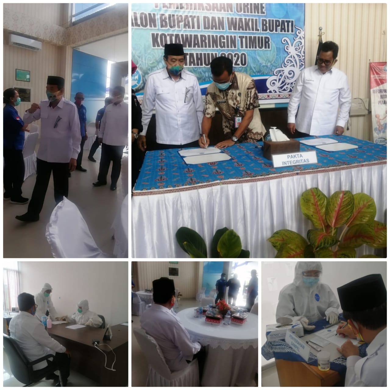 Pilkada Kotim 2020 - Pasangan Bacabup Jalani Pemeriksaan Test Urine di BNN Provinsi Kalteng Pilkada Kotim 2020 - Pasangan Bacabup Jalani Pemeriksaan Test Urine di BNN Provinsi Kalteng