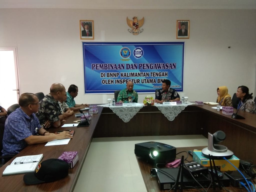 Kunjungan Inspektur Utama BNN ke BNNP Kalteng