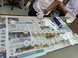 Seluruh Pegawai BNNP Kalteng melakukan Test Urine