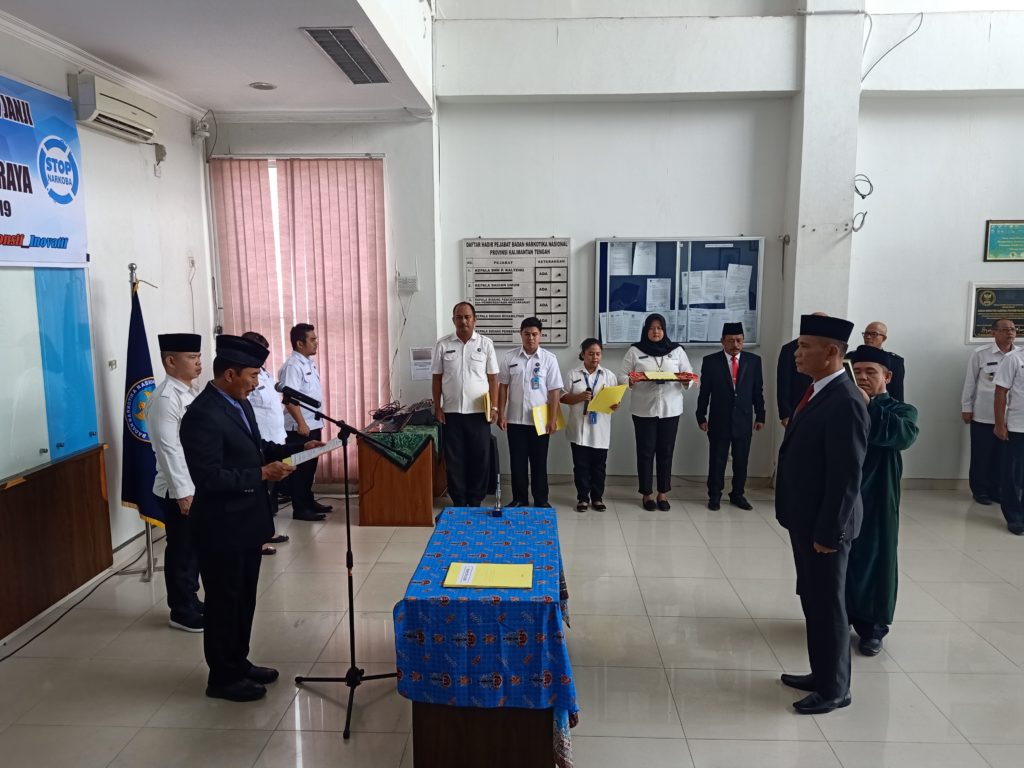 Pelantikan dan Pengambilan Sumpah/Janji Serta Serah Terima Jabatan Kepala BNN Kota Palangka Raya