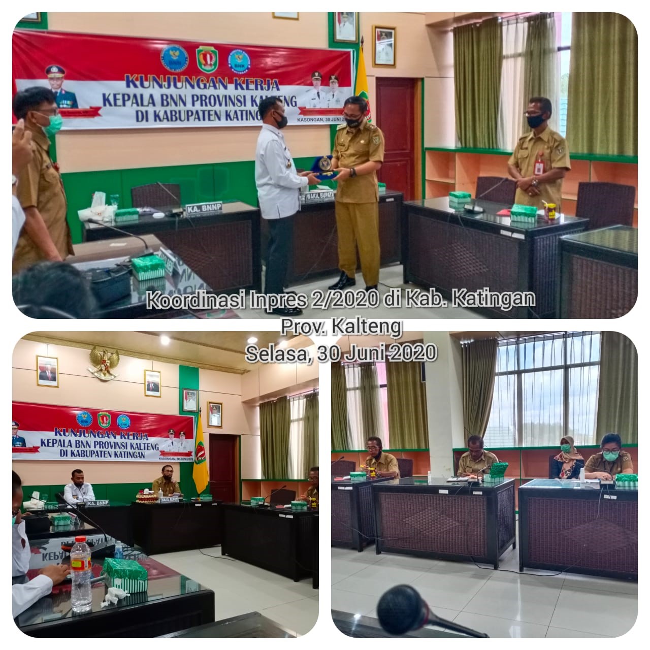 Koordinasi Implementasi Inpres 2/2020 RAN P4GN dengan Pemkab Katingan Provinsi Kalteng