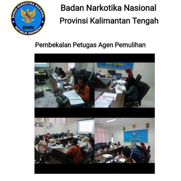 Pembekalan Petugas Agen Pemulihan oleh BNNP Kalteng
