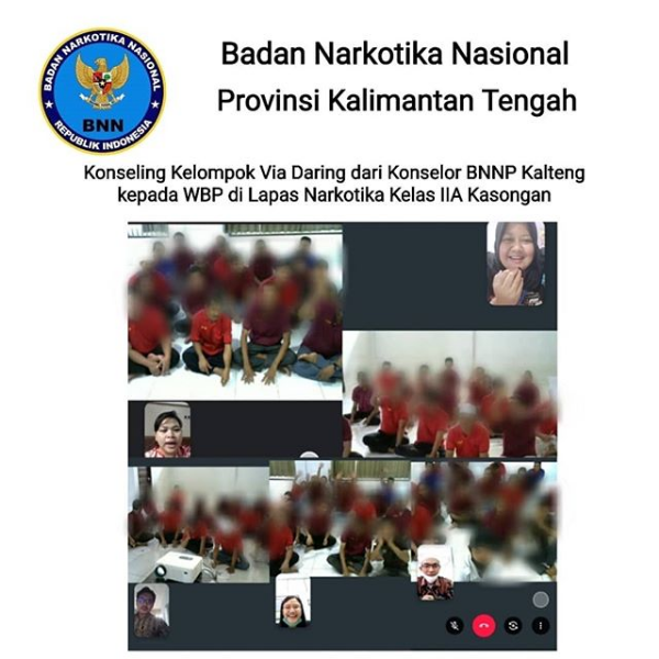 Konseling Kelompok Secara Daring bagi Warga Binaan Pemasyarakatan Lapas Klas IIA Narkotika Kasongan