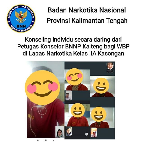 Konseling Individu Secara Daring bagi Warga Binaan Pemasyarakatan Lapas Klas IIA Narkotika Kasongan