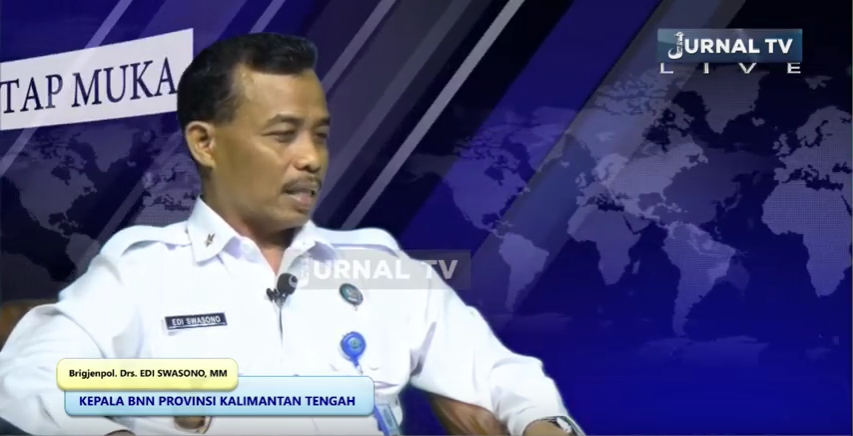 Diseminasi Informasi dalam rangka Peringatan Hari Anti Narkotika Internasional tahun 2020 di Stasiun Televisi Jurnal TV