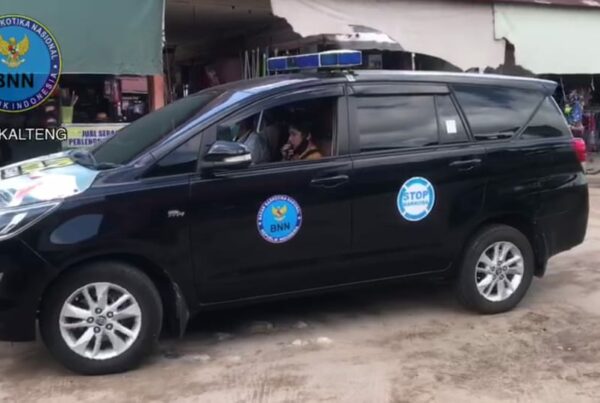 KIE Keliling BNNP Kalteng dalam rangka pencegahan penyebaran virus corona