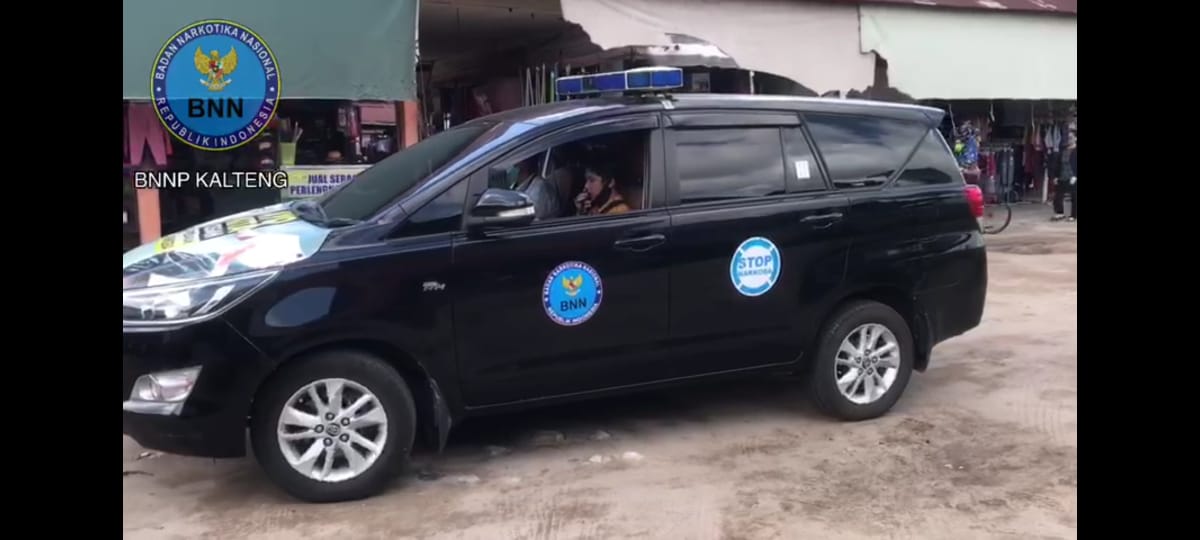 KIE Keliling BNNP Kalteng dalam rangka pencegahan penyebaran virus corona