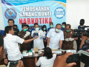 BNN Musnahkan Hampir 1 Kg Sabu