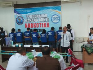 BNN Musnahkan Hampir 1 Kg Sabu