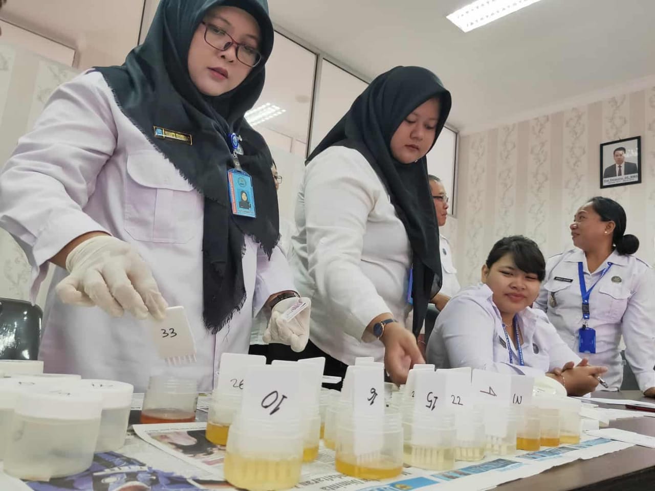 BNN Provinsi Kalteng lakukan test urine dadakan pada seluruh jajarannya