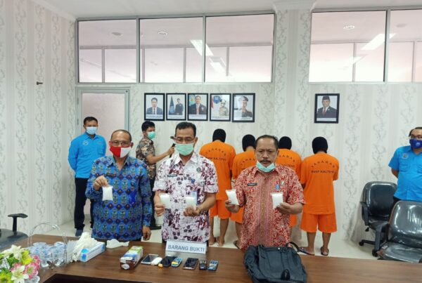 Press Release Pengungkapan Kasus Narkotika Jenis Sabu di Wilayah Kota Sampit Provinsi Kalimantan Tengah.