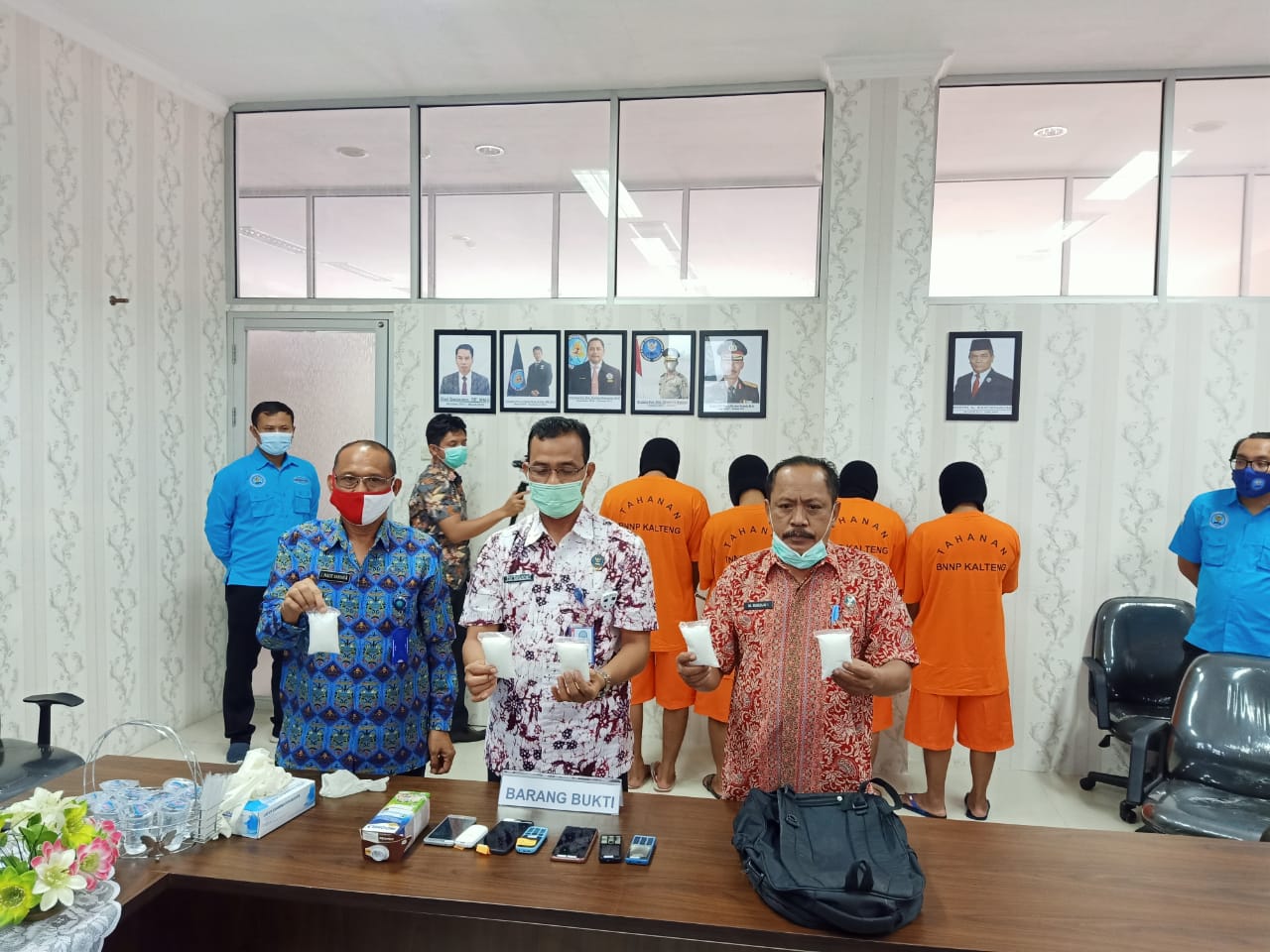 Press Release Pengungkapan Kasus Narkotika Jenis Sabu di Wilayah Kota Sampit Provinsi Kalimantan Tengah.