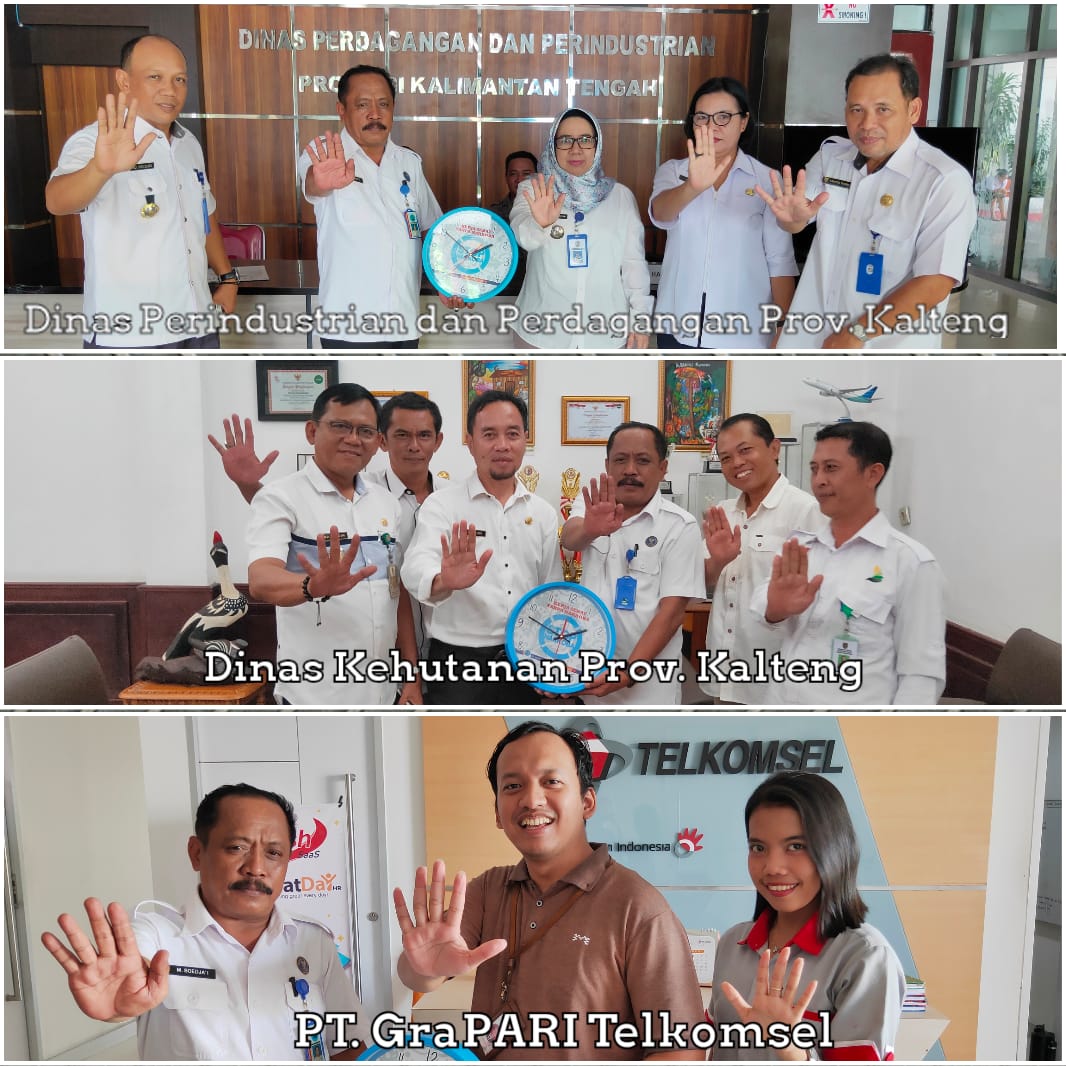 Koordinasi Asistensi Penguatan Pembangunan Berwawasan Anti Narkoba di Dinas Perindustrian dan Perdagangan Provinsi Kalteng, Dinas Kehutanan Prov. Kalteng dan PT. Grapari Telkomsel