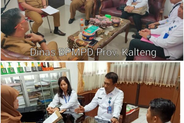 Koordinasi Asistensi Penguatan Pembangunan Berwawasan Anti Narkoba di Dinas BPMPD Provinsi Kalteng dan Dinas Pariwisata Provinsi Kalteng