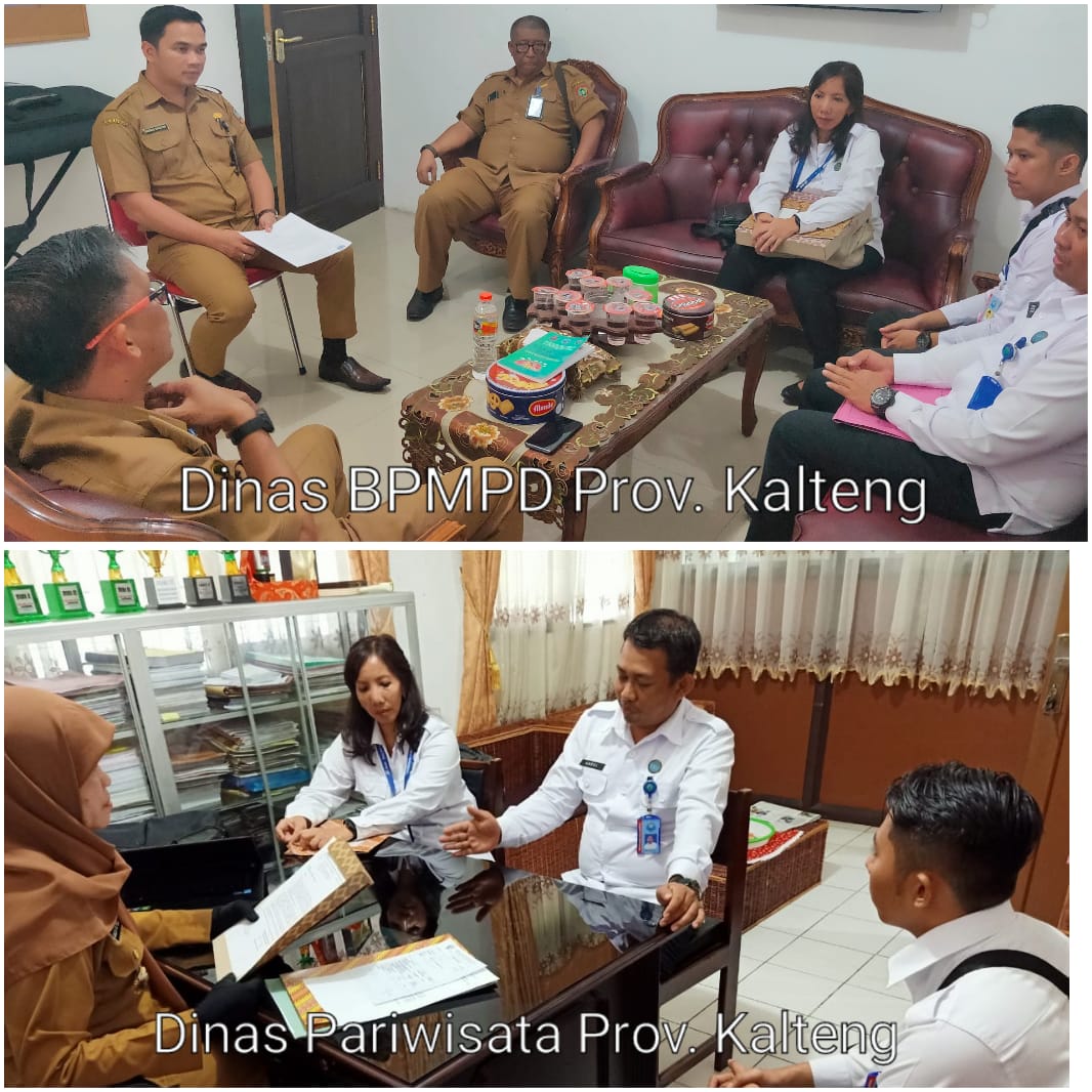 Koordinasi Asistensi Penguatan Pembangunan Berwawasan Anti Narkoba di Dinas BPMPD Provinsi Kalteng dan Dinas Pariwisata Provinsi Kalteng