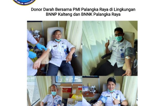 BNNP Kalteng dan BNNK Palangka Raya Melakukan Kegiatan Donor Darah