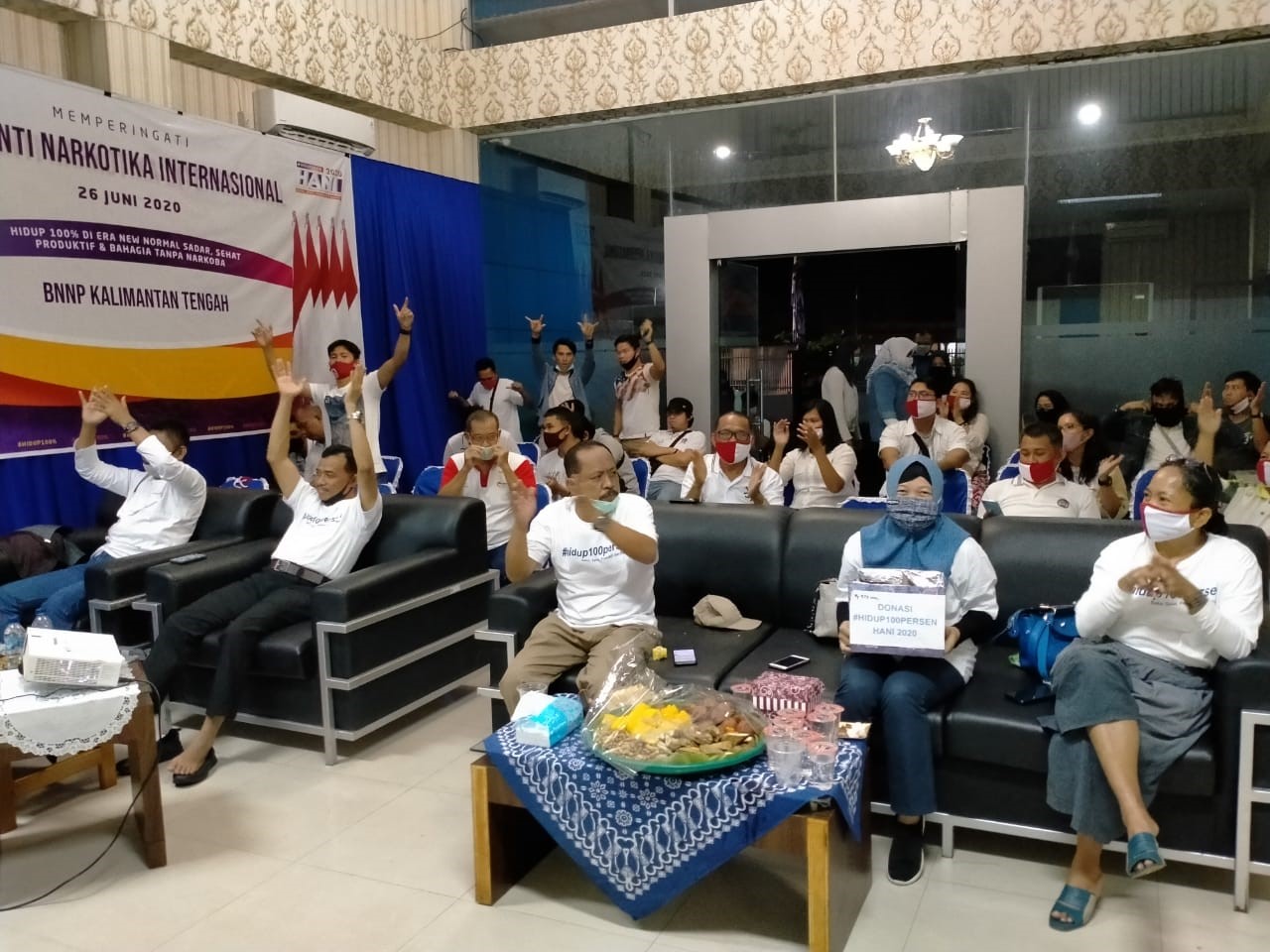 Kegiatan Nonton Bareng Slank dalam rangka peringatan Hari Anti Narkotika Internasional (HANI) Tahun 2020