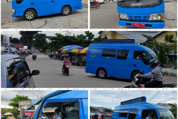 Sosialisasi Pencegahan Penyebaran Virus Corona (Covid-19) di Pasar Kahayan dan Pertigaan Jl. Antang