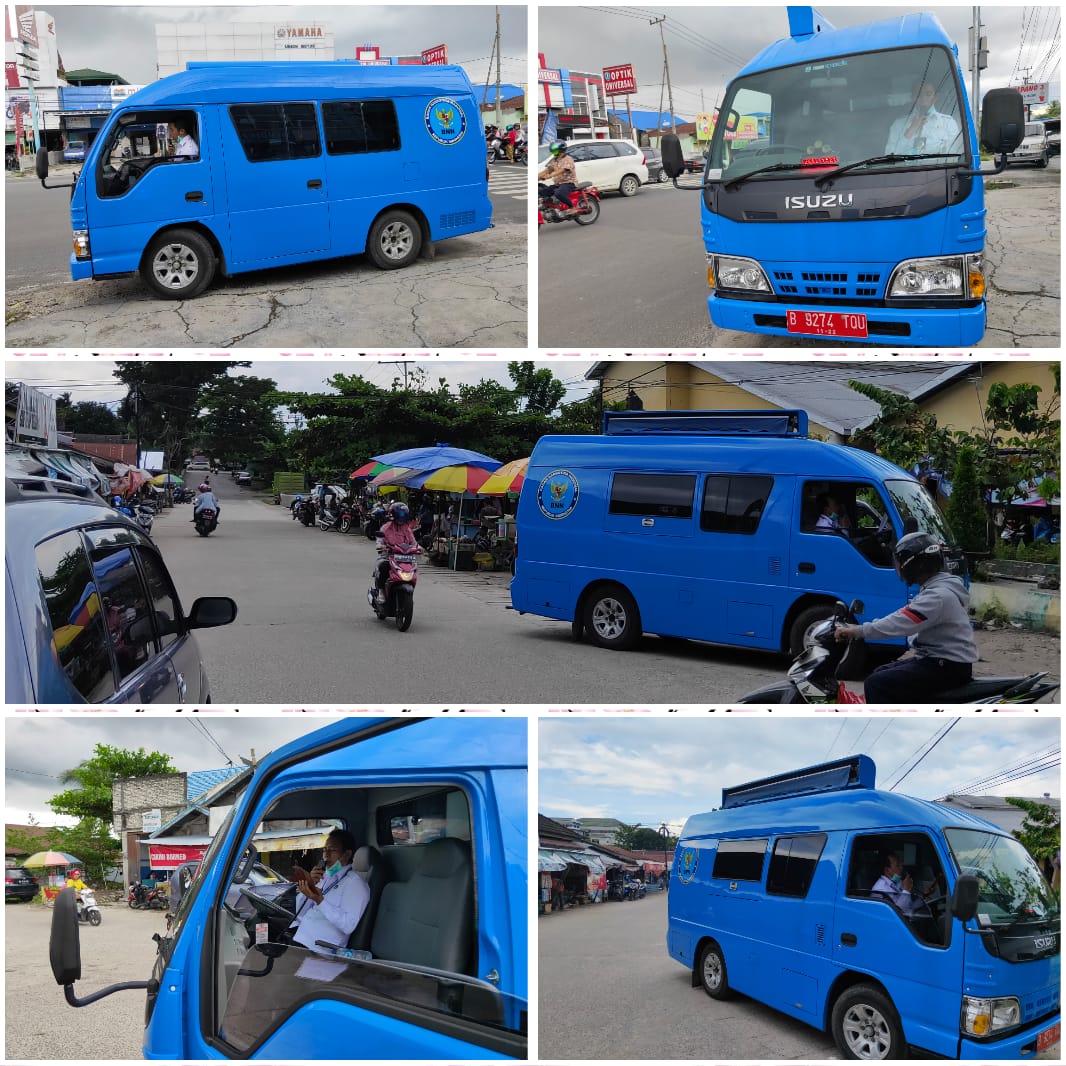 Sosialisasi Pencegahan Penyebaran Virus Corona (Covid-19) di Pasar Kahayan dan Pertigaan Jl. Antang
