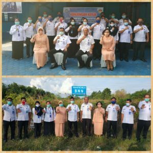 Kepala BNNP Kalimantan Tengah dan Jajaran Beserta Ketua DWP BNNP Kalteng Melaksanakan Kegiatan Kunjungan Kerja di BNNK Kotawaringin Barat