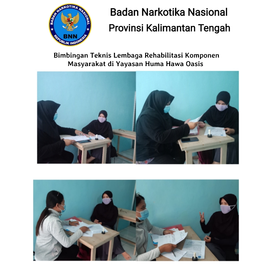 Bidang Rehabilitasi BNNP Kalteng melakukan Bimbingan Teknis Lembaga Rehabilitasi Komponen Masyarakat di Yayasan Huma Hawa Oasis Palangka Raya Bidang Rehabilitasi BNNP Kalteng melakukan Bimbingan Teknis Lembaga Rehabilitasi Komponen Masyarakat di Yayasan Huma Hawa Oasis Palangka Raya