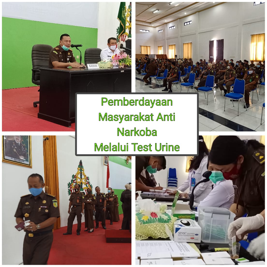 Pemberdayaan Masyarakat Anti Narkoba Melalui Test Urine di Kejaksaan Tinggi Kalimantan Tengah
