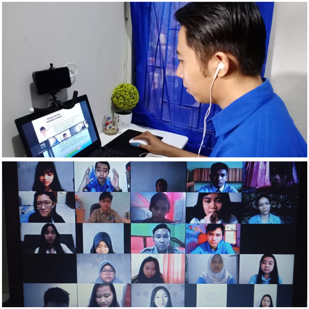 Biadang P2M Memenuhi undangan permintaan Sosialisasi Bahaya Narkoba Pada Calon Duta SMADA Palangka Raya Tahun 2020-2021