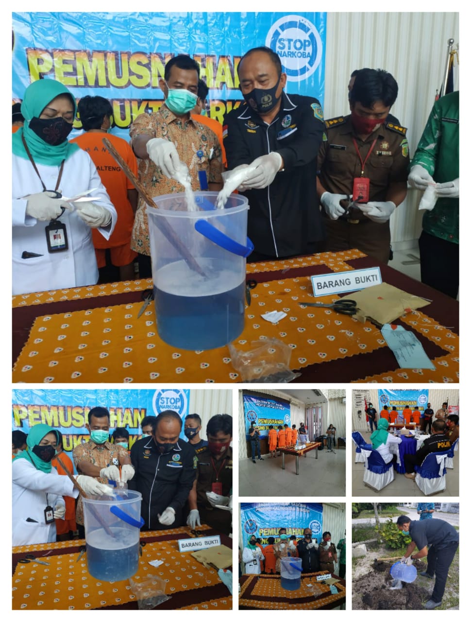 BNN Kalteng Musnahkan Sabu 500 Gram Diungkap dari Tiga Jaringan BNN Kalteng Musnahkan Sabu 500 Gram Diungkap dari Tiga Jaringan