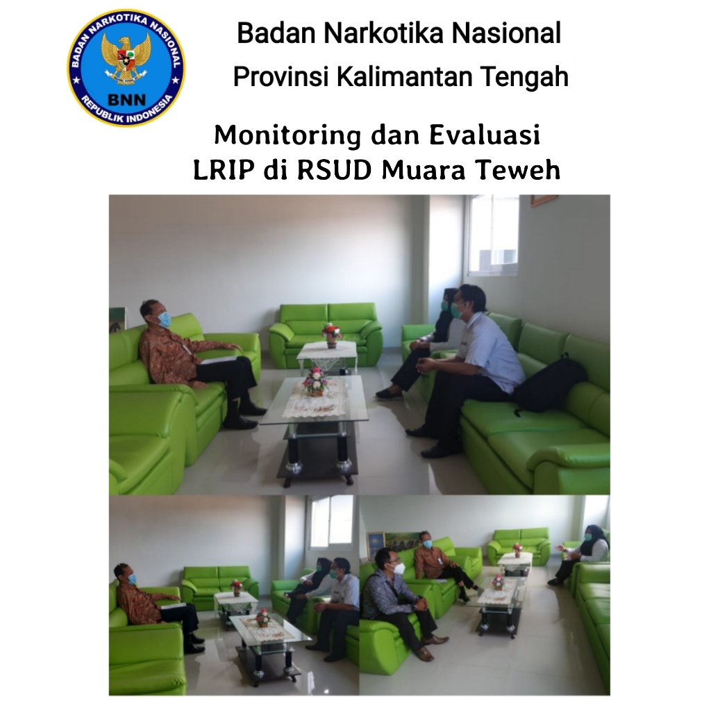Bidang Rehabilitasi BNNP Kalteng Melaksanakan Monitoring dan Evaluasi LRIP dan Hasil RTL dari peserta pelatihan di RSUD Muara Teweh