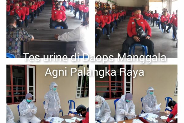BNNP Kalteng Melaksanakan Test Urin di Manggala Agni Daops I/ Palangka Raya