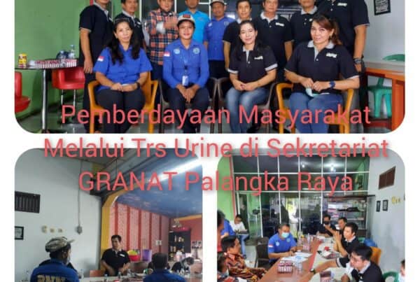 Pemberdayaan Masyarakat BNNP Kalteng Melaksanakan Test Urin di Sekretariat GRANAT Palangka Raya