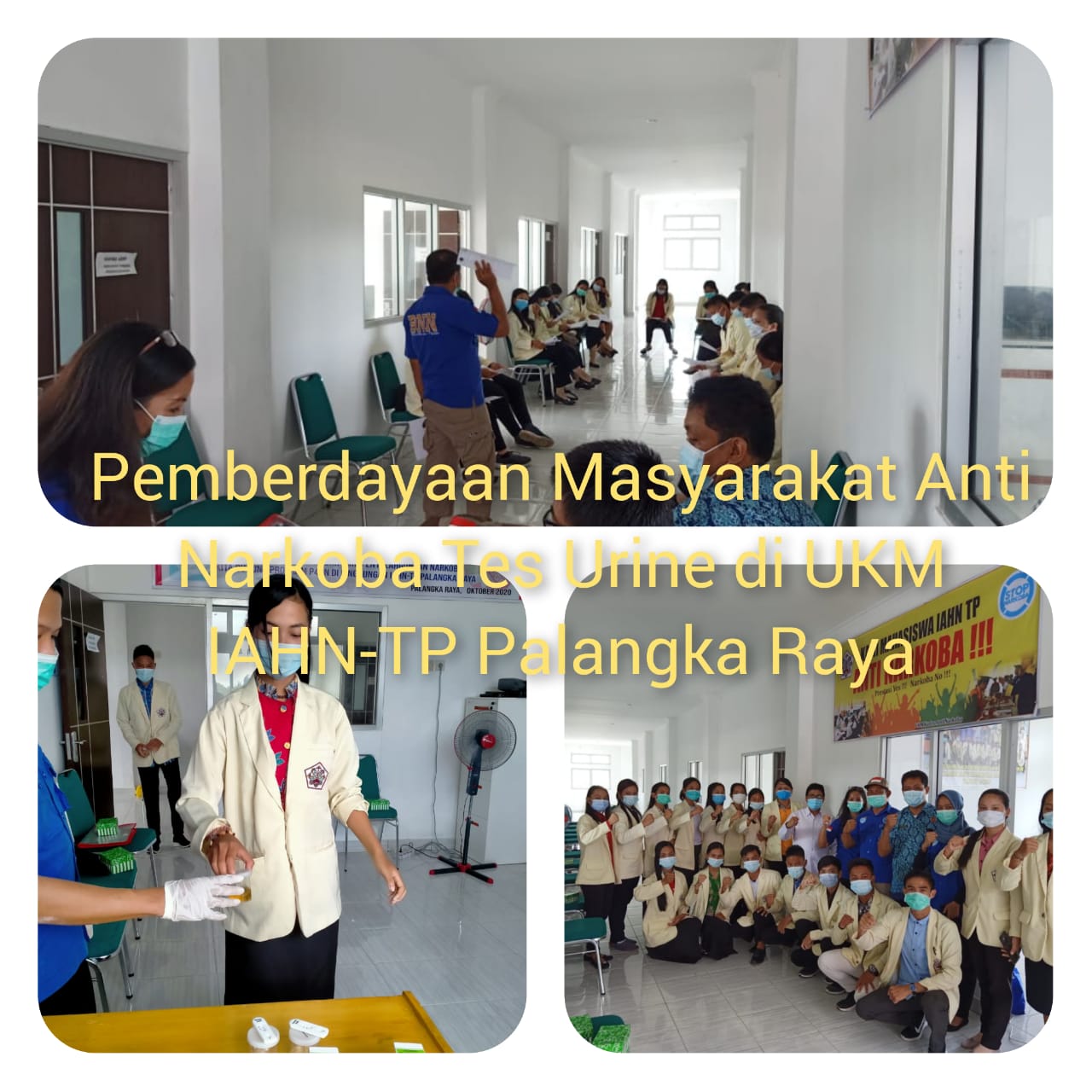 BNNP Kalteng Melaksanakan Test Urin di IAHN - TP Palangka Raya