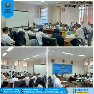 Arahan Kepala BNNP Kalteng kepada jajarannya di kegiatan Apel Pagi