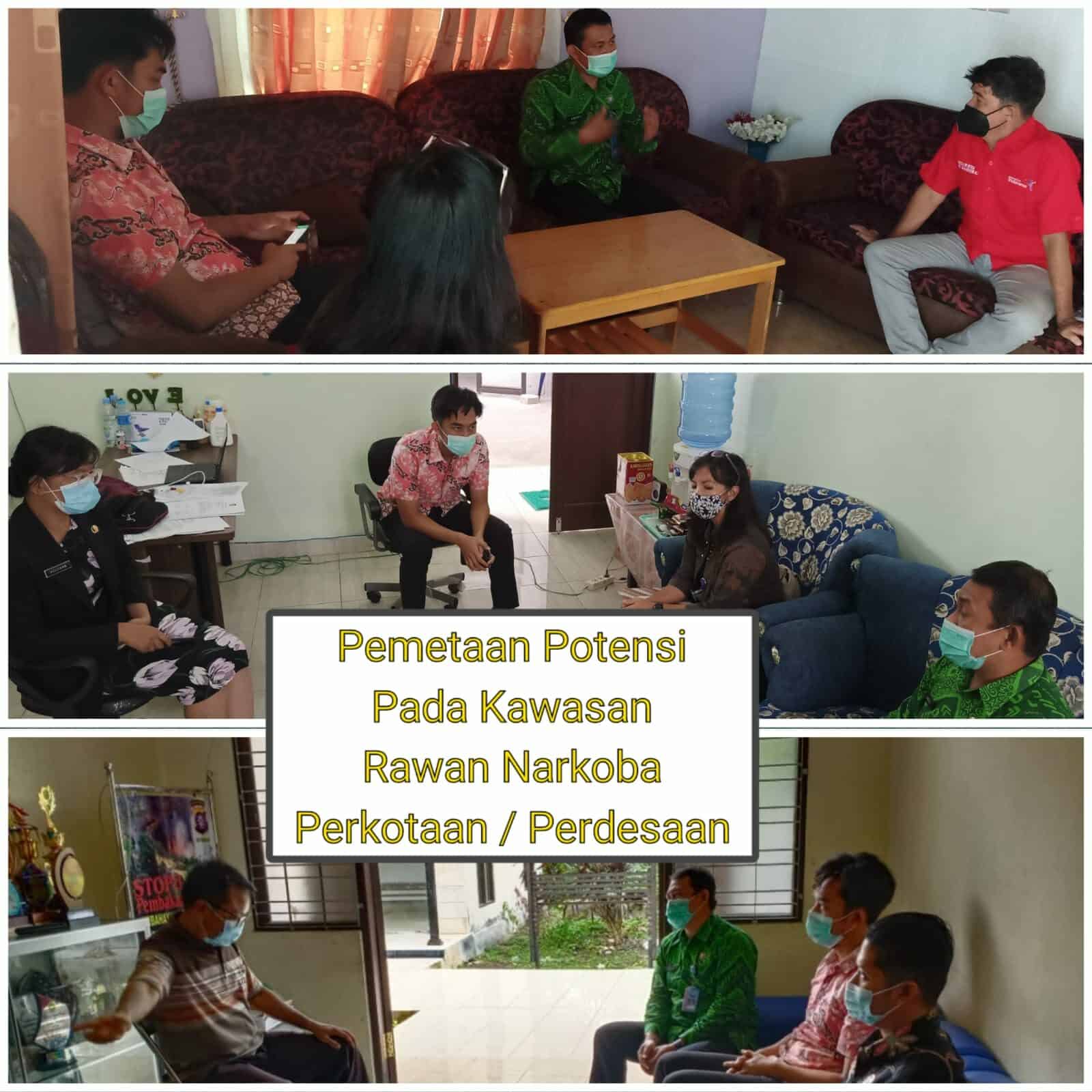 BNNP Kalteng Lakukan Pemetaan Potensi Pada Kawasan Rawan Narkoba Perkotaan/Perdesaan