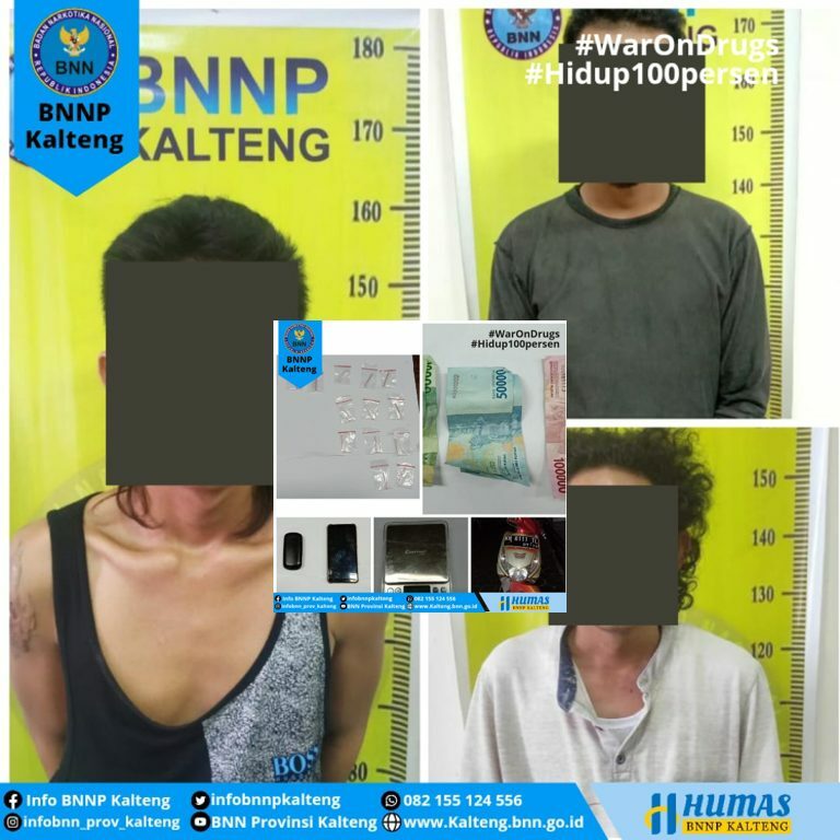 Pengungkapan kasus peredaran gelap narkotika jenis shabu yg dilakukan oleh jaringan sindikat wilayah komplek Puntun (kampung narkoba) Palangka Raya Kalteng