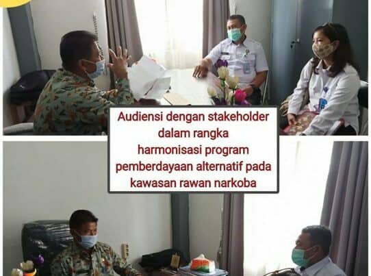 Audiensi Dengan Dinas Pertanian Provinsi Kalteng Dalam Rangka Harmonisasi Program Pemberdayaan Alternatif Pada Kawasan Rawan Narkoba