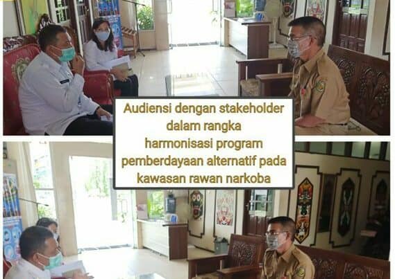 Audiensi Dengan Dinas Pariwisata Provinsi Kalteng Dalam Rangka Harmonisasi Program Pemberdayaan Alternatif Pada Kawasan Rawan Narkoba