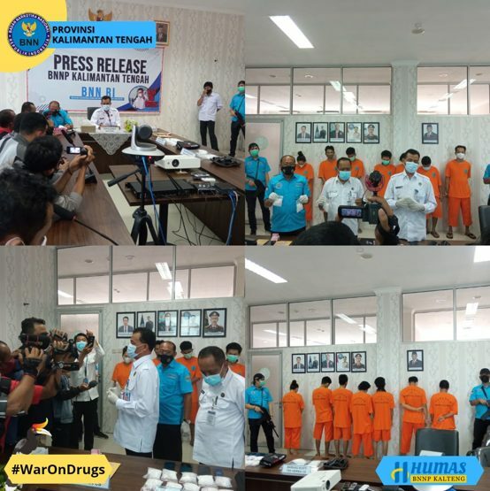 Press Release Pengungkapan Jaringan Sindikat Narkotika Jenis Shabu Sebanyak 1,5 Kilogram
