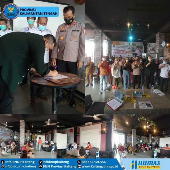 BNNP Kalteng Gandeng Penggiat Medsos dan Influencer untuk mendukung “War on Drugs”