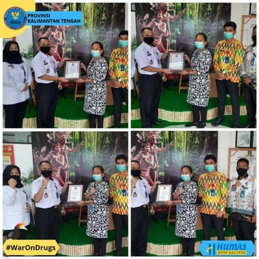 BNNP Kalteng mendapatkan Piagam Penghargaan dari Kemenkumham Kalimantan Tengah BNNP Kalteng mendapatkan Piagam Penghargaan dari Kemenkumham Kalimantan Tengah